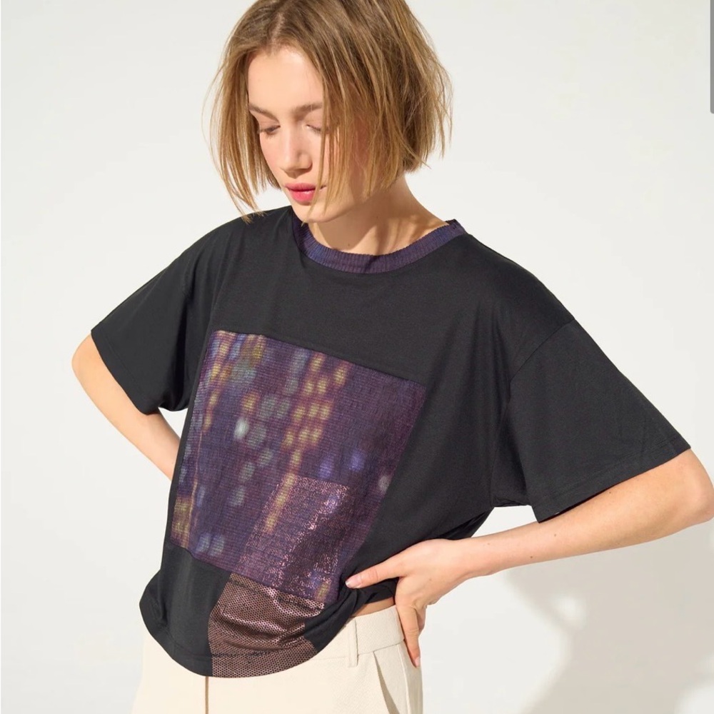 COTELAC Purple bubble and sublimated T-Shirt